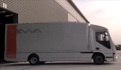 El camión de Tevva tendrá una autonomía de 500 kilómetros. 