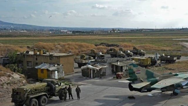 La base aérea siria T4, cerca de Homs. 