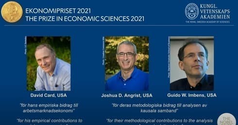 David Card, Joshua Angrist y Guido Imbens, los tres ganadores del Premio Nobel de Economía. (Reuters) David Card, Joshua Angrist y Guido Imbens, los tres ganadores del premio Nobel de Economía.