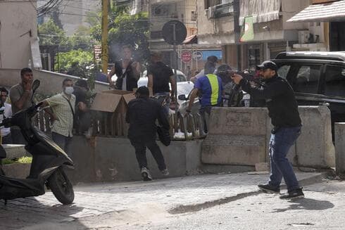 El tiroteo del jueves en plena calle de Beirut mató al menos a seis libaneses. 