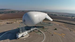 El globo gigante que usará Israel para detectar amenazas avanzadas.