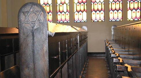 Interior de la antigua sinagoga Beth-El en Ssn Pablo, que está a punto de reabrir como museo judío. (Gentileza Museo Judaico de San Pablo) Interior de la antigua sinagoga Beth-El en Ssn Pablo, que está a punto de reabrir como museo judío.