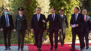 “Bienvenido a Tierra Santa”, le dijo Herzog a Duque tras desembarcar.