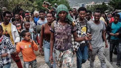 Fuerzas rebeldes en Tigray.