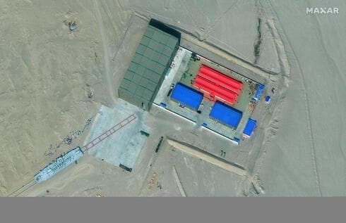 Imágenes satelitales sobre un entrenamiento militar chino contra objetivos estadounidenses. (EPA) Satélite China