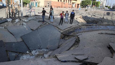 El ataque al sistema de túneles terroristas de Gaza mató a una decena de terroristas. (AFP) Metro Gaza