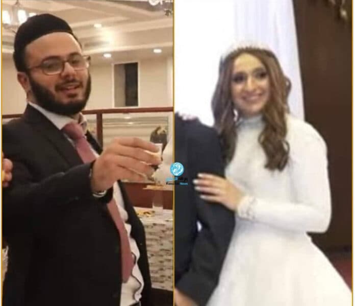 Eliyahu Haliva y su ex esposa, el día de la boda. 