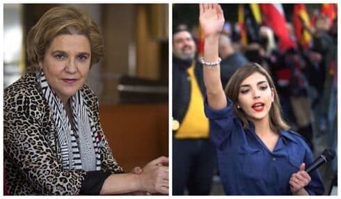Pilar Rahola (izquierda) e Isabel Peralta (derecha). 
