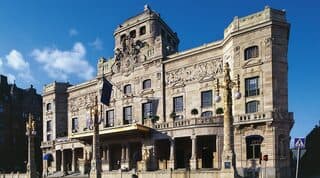 Edificio del Teatro Dramático Real en Estocolmo. 