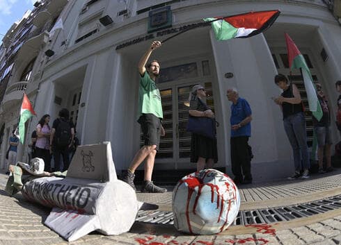 Manifestación del BDS en Buenos Aires, Argentina.