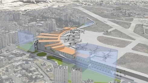Simulación del aeropuerto en Atarot, Jerusalem. (Kucik Aviram Architecture & Preservation) Simulación del aeropuerto en Atarot, Jerusalem.