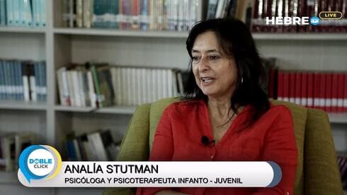 Analía Stutman, entrevistada en Doble Click, del Instituto Hebreo. (Captura de pantalla) Analía Stutman, entrevistada en Doble Click, del Instituto Hebreo.