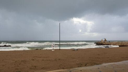 Una playa en Nahariya.