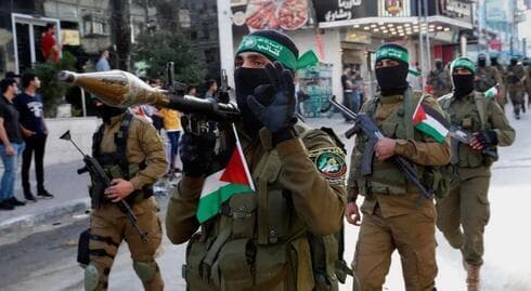 Terroristas de Hamás en la Franja de Gaza. 