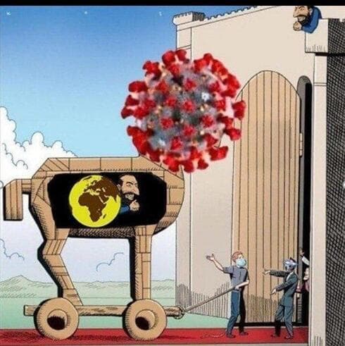 Caricaturas de contenido antisemita. 