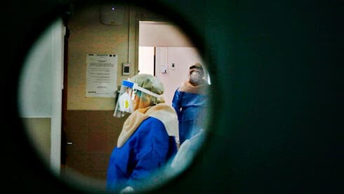 Sala de coronavirus en el Centro Médico Soroka. 