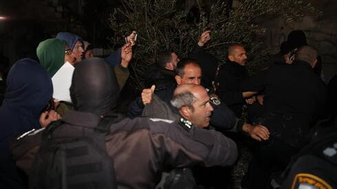 Momento de los disturbios en Sheikh Jarrah, en Jerusalem Este. 