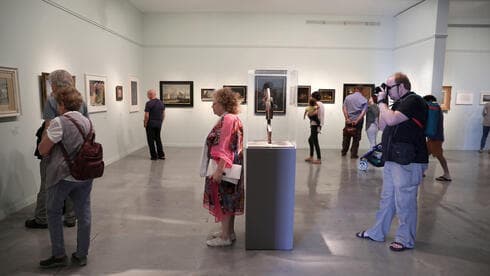 Exposición “Las opciones fatídicas del arte, de la colección de Gurlitt Trove” en el Museo de Israel en Jerusalem. (EPA) Exposición “Las opciones fatídicas del arte, de la colección de Gurlitt Trove” en el Museo de Israel en Jerusalem.