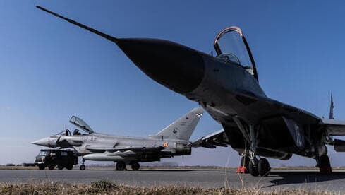 La OTAN traslada aviones a Bulgaria. 
