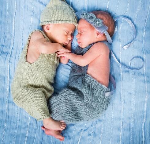 Bebés recién nacidos.