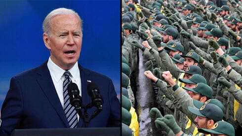 El presidente de Estados Unidos, Joe Biden, y el Cuerpo de la Guardia Revolucionaria Islámica. (EPA, AFP) El presidente de Estados Unidos, Joe Biden, y el Cuerpo de la Guardia Revolucionaria Islámica.