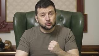 Volodimir Zelenski, presidente de Ucrania. 