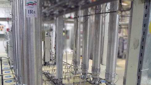 Centrífugas nucleares en una de las instalaciones nucleares de Irán. 