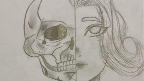 Uno de los dibujos. 