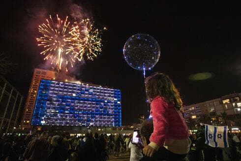 Israelíes celebrando el Día de la Independencia.