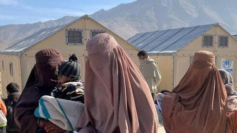 Mujeres con burka en Kabul, Afganistán, el 7 de mayo de 2022.