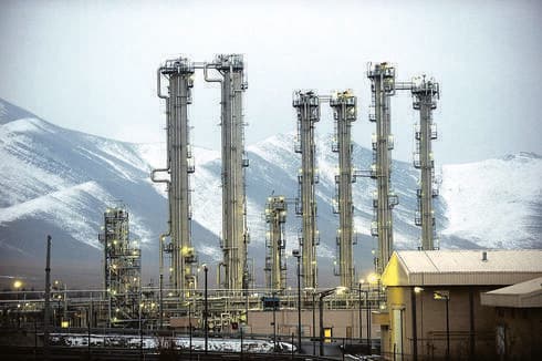 Instalación nuclear en Arak, Irán.