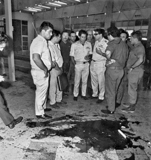 Ciudadanos israelíes y portorriqueños fueron asesinados en el aeropuerto Ben Gurión el 30 de mayo de 1972. (AFP) Atentado Ben Gurion