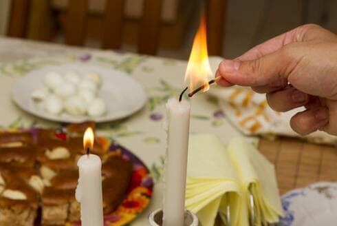 Velas de Shabat.