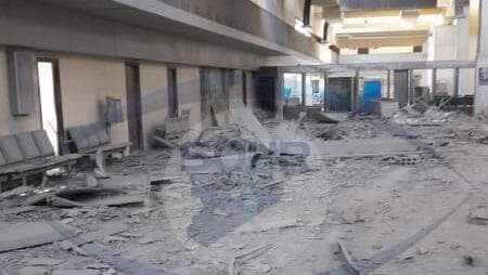 Algunos de los daños provocados en el aeropuerto en el supuesto ataque israelí. (Ynet) Algunos de los daños provocados en el aeropuerto en el supuesto ataque israelí.
