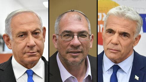 Líder de la oposición Benjamín Netanyahu. Legislador Nir Orbach. Ministro de Relaciones Exteriores Yair Lapid. (Yoav Dudkevich) Líder de la oposición Benjamín Netanyahu. Legislador Nir Orbach. Ministro de Relaciones Exteriores Yair Lapid.