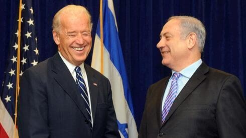 El presidente de Estados Unidos, Joe Biden, y Benjamin Netanyahu. 