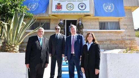 Delegación estadounidense en las conversaciones sobre la frontera marítima entre Israel y el Líbano. (Ministerio de Energía) Delegación estadounidense en las conversaciones sobre la frontera marítima entre Israel y el Líbano.