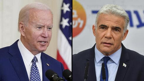 Biden y el primer ministro Yair Lapid. 