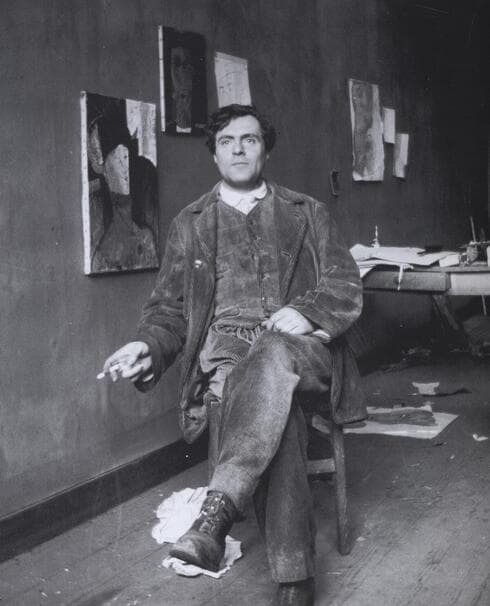 El artista italiano Modigliani.