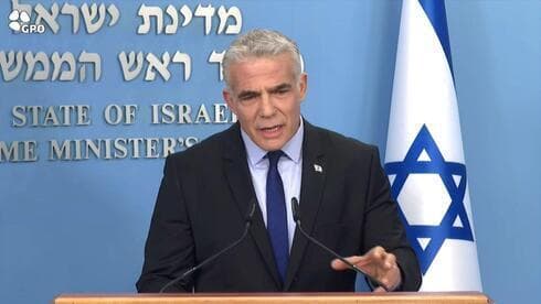 Yair Lapid, primer ministro de Israel. 