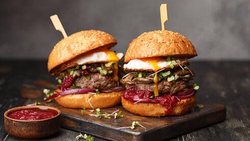 Hamburguesas híbridas.