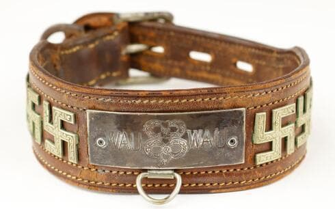 Collar de perro para el terrier de Eva Braun.