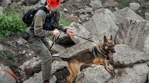 Inga y G. durante la operación de rescate.