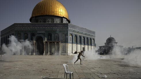 Incidentes cerca de la Cúpula de la Roca, en la Mezquita de al-Aqsa. 