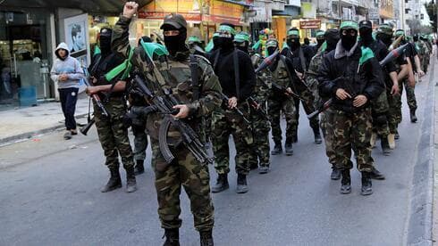 Militantes de Hamás en Gaza.