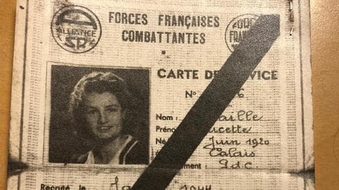 Documento de la Resistencia Francesa. 