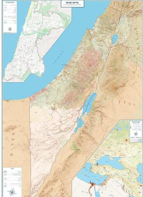 El mapa confeccionado por el municipio de Tel Aviv. 