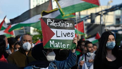Una manifestación propalestina en Berlín. 