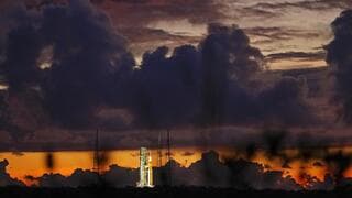 Cohete de prueba de la mision Artemis de la NASA
