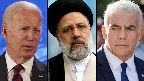 El presidente estadounidense Joe Biden, el presidente iraní Ebrahim Raisi y el primer ministro israeli Yair Lapid (Reuters, AP) El presidente estadounidense Joe Biden, el presidente iraní Ebrahim Raisi y el primer ministro israeli Yair Lapid